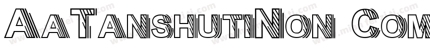 AaTanshutiNon Commer字体转换